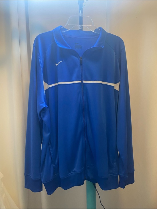 Nike Other - Nike Men’s Royal Blue Full-Zip Performance Jacket with White Stripe